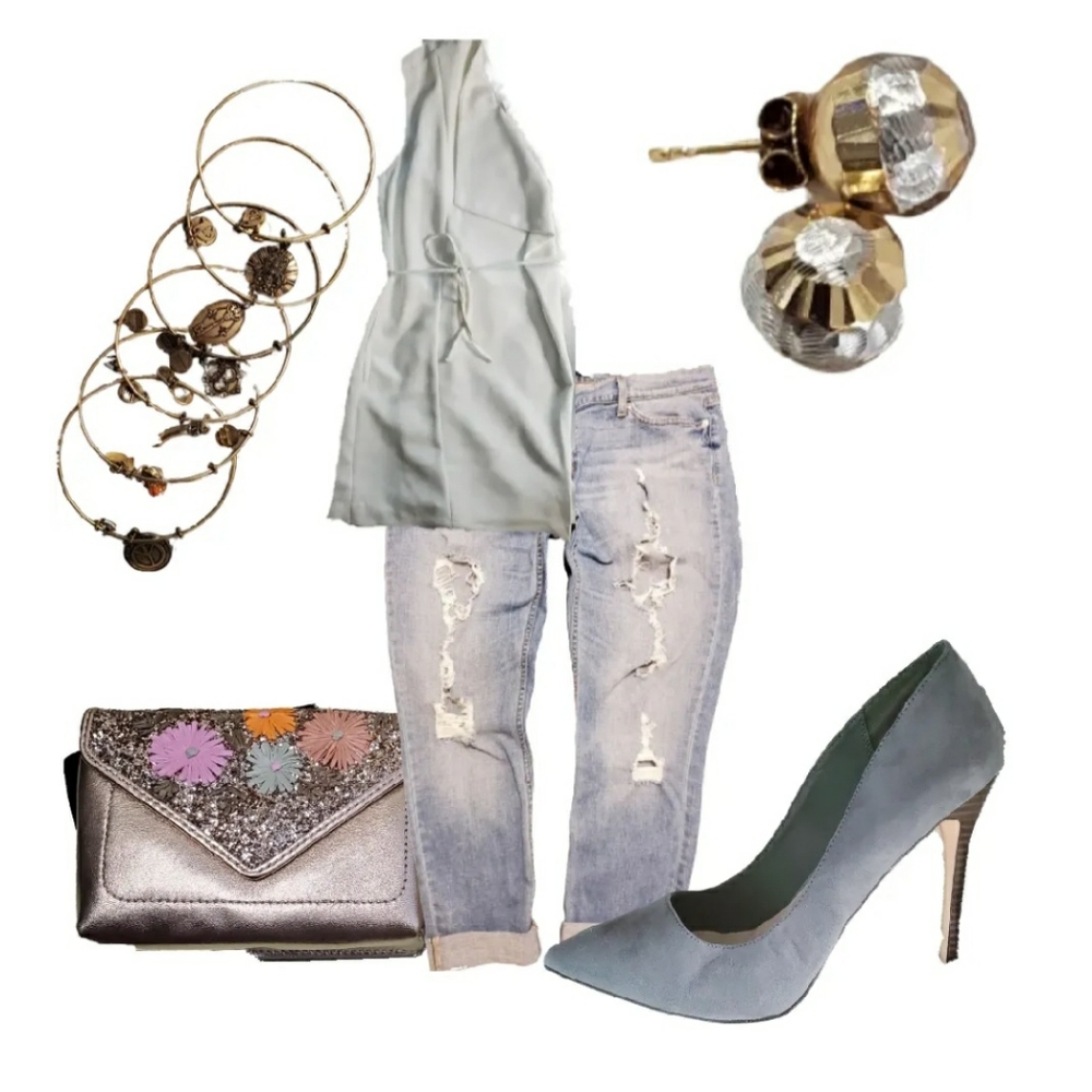 Powder Blue Pumps